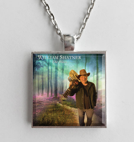 William Shatner - The Blues - Album Cover Art Pendant Necklace