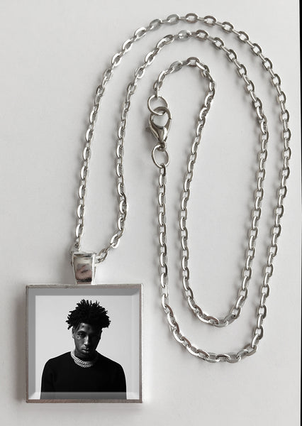 Young Boy Never Broke Again - Top - Album Cover Art Pendant Necklace